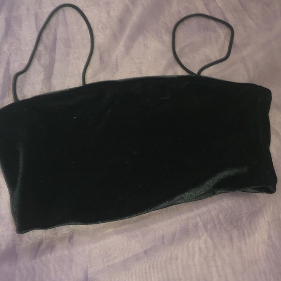 Velvet crop top - Picture 1 of 2